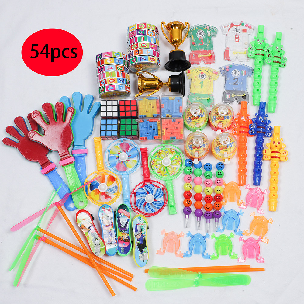 54/58pcs kids birthday party favor whistle maze toys for pin