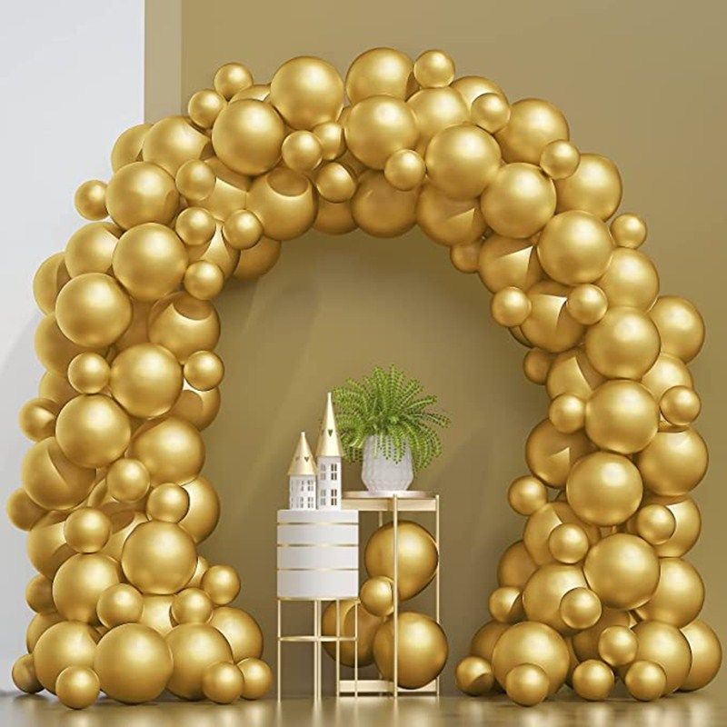 100/50 pieces brand new shiny gold metal balloons rose gold