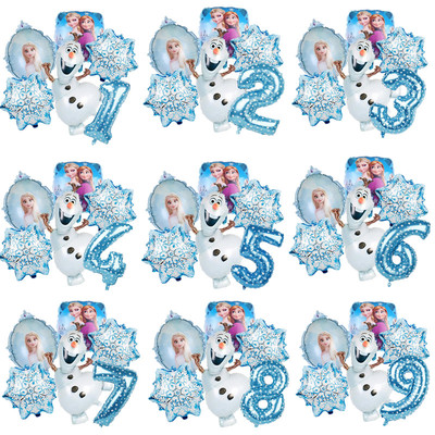 Disney Frozen Elsa Anna Aluminum Balloons Decoration Baby Sh