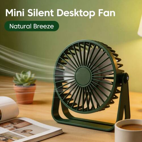 Desk Fan Portable  USB Rechargeable Fan Ultra Quiet Suitable