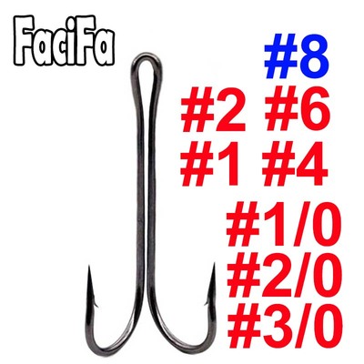 20pcs Long Shank Double Hook Weedless Fishing hook Fly Tying