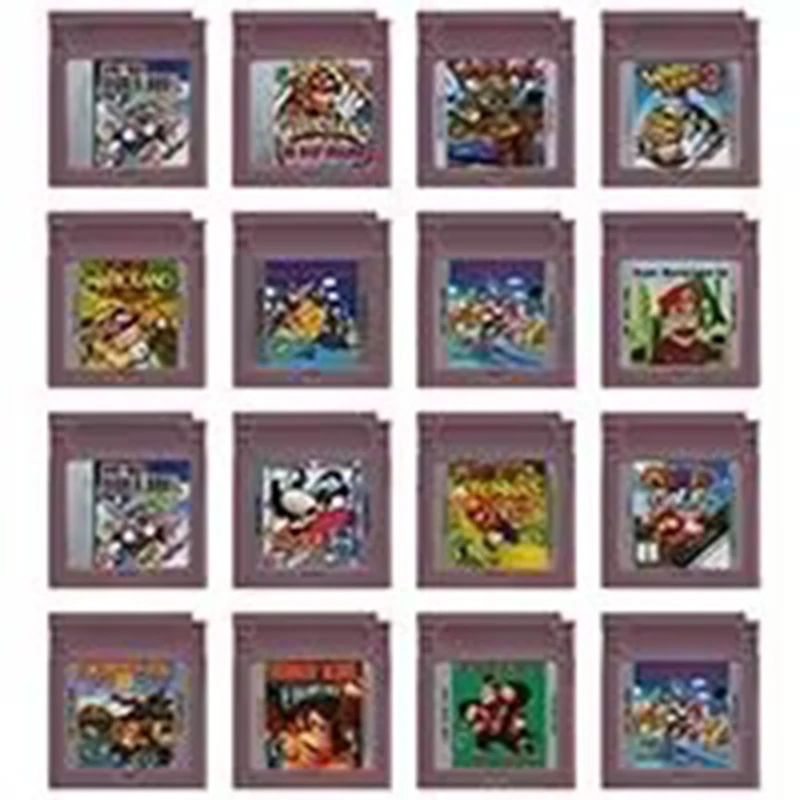 16 Bit Video Game Console Card GBC Game Cartridge Mario Donk