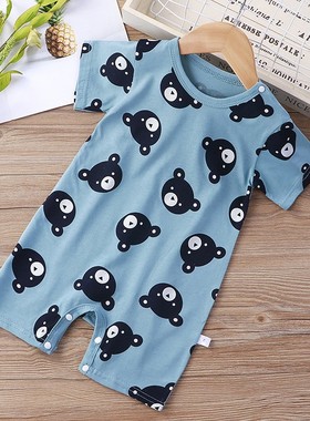 2021 Newborn Baby Onesie Summer Short Sleeve Infantil Bodysu
