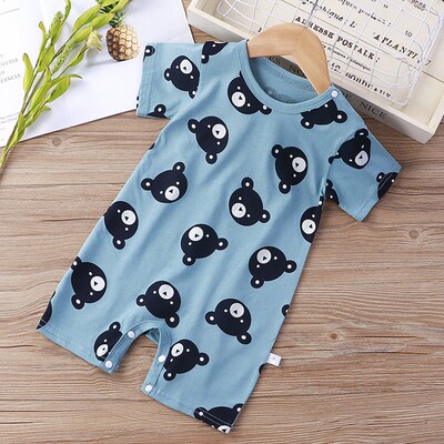 2021 Newborn Baby Onesie Summer Short Sleeve Infantil Bodysu