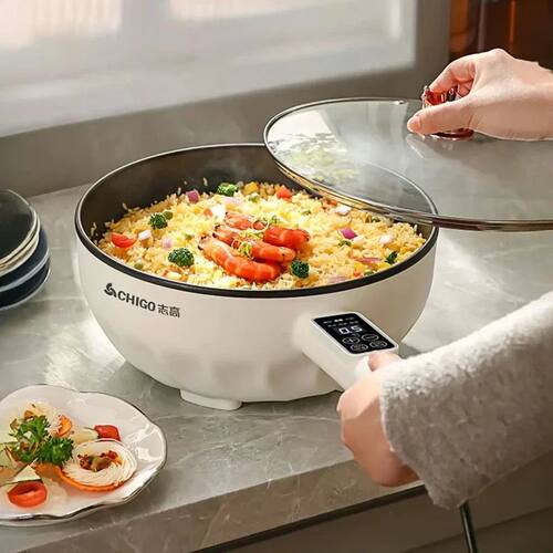MultiFunction Electric Cooking Pot, NonStick Electric Fryer