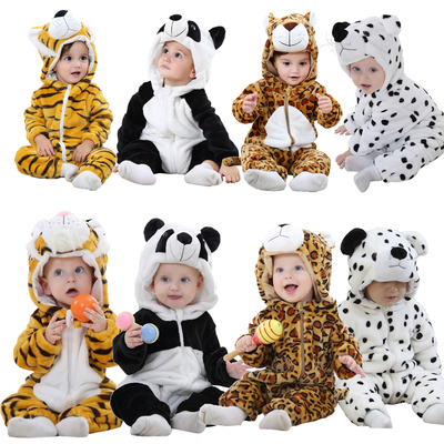 Baby Clothes Romper Animal Leopard Panda Cartoon Toddler Boy