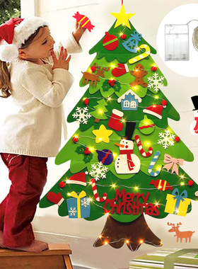 DIY Felt Christmas Tree Christmas Decoration for Home Navida