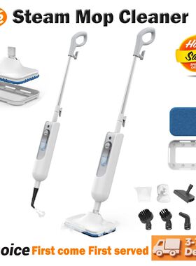 INSE Powerful Steam Mop 6 in 1 Scrubbing Steam Vac Mop High