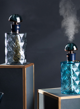 Glass Perfume Bottle Air Humidifier USB Aromatherapy Ultraso