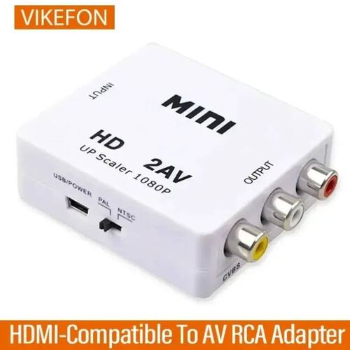 HDMI-compatible to RCA AV Converter 1080P HD  Adapter Upscal