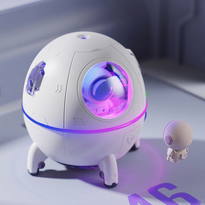 Space Capsule USB Mini Air Humidifier with Colorful Light As