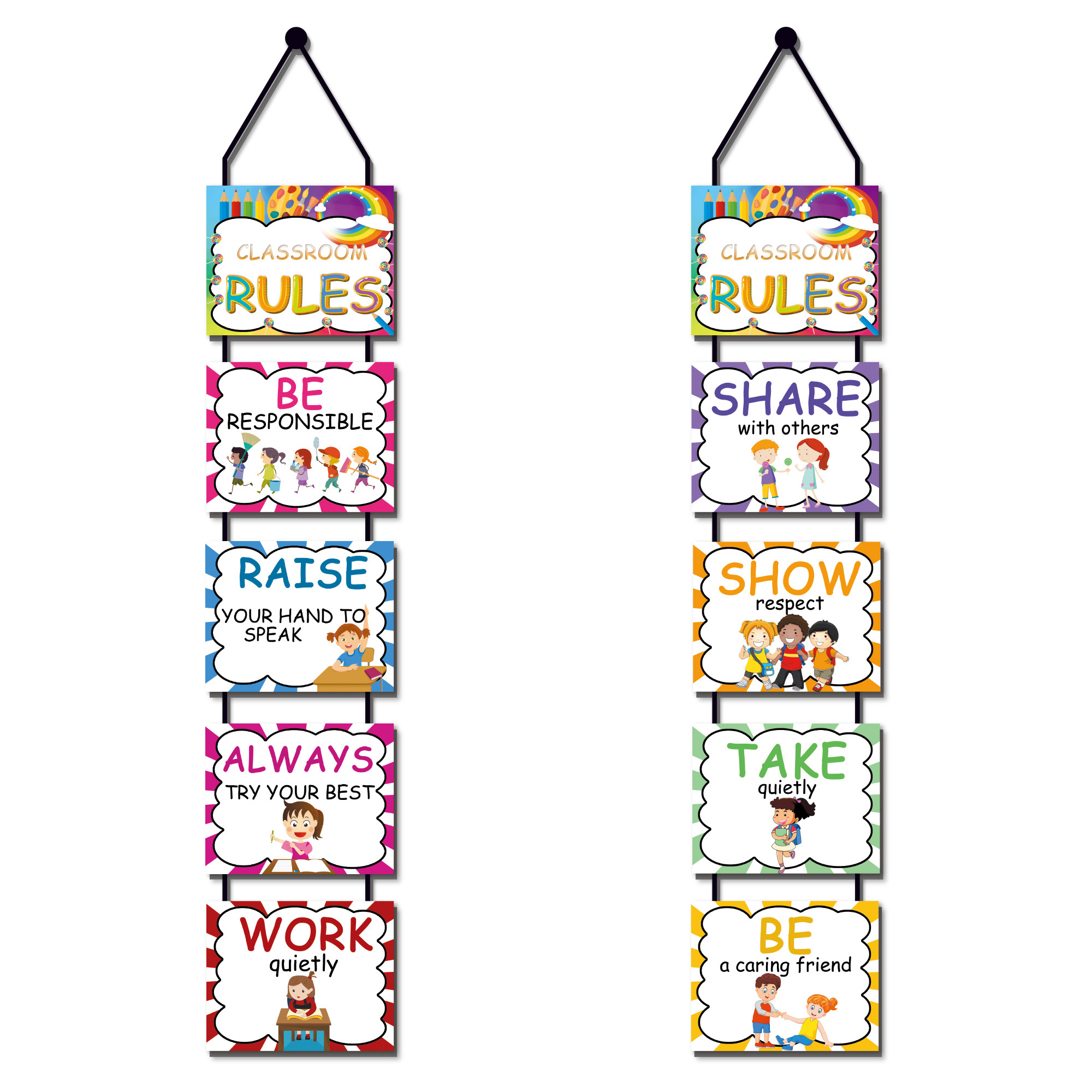 cartoon class rules kindergarten welcome back to school part