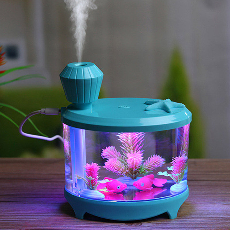 beautiful fishtank humidifier 460ml large capacity usb diffu