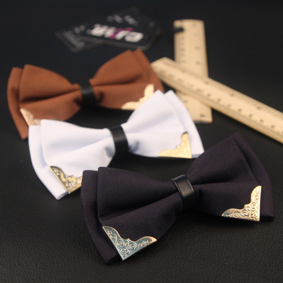 煲呔男正装结婚韩版蝴蝶结 男士英伦领结新郎婚礼黑色红色藏青色