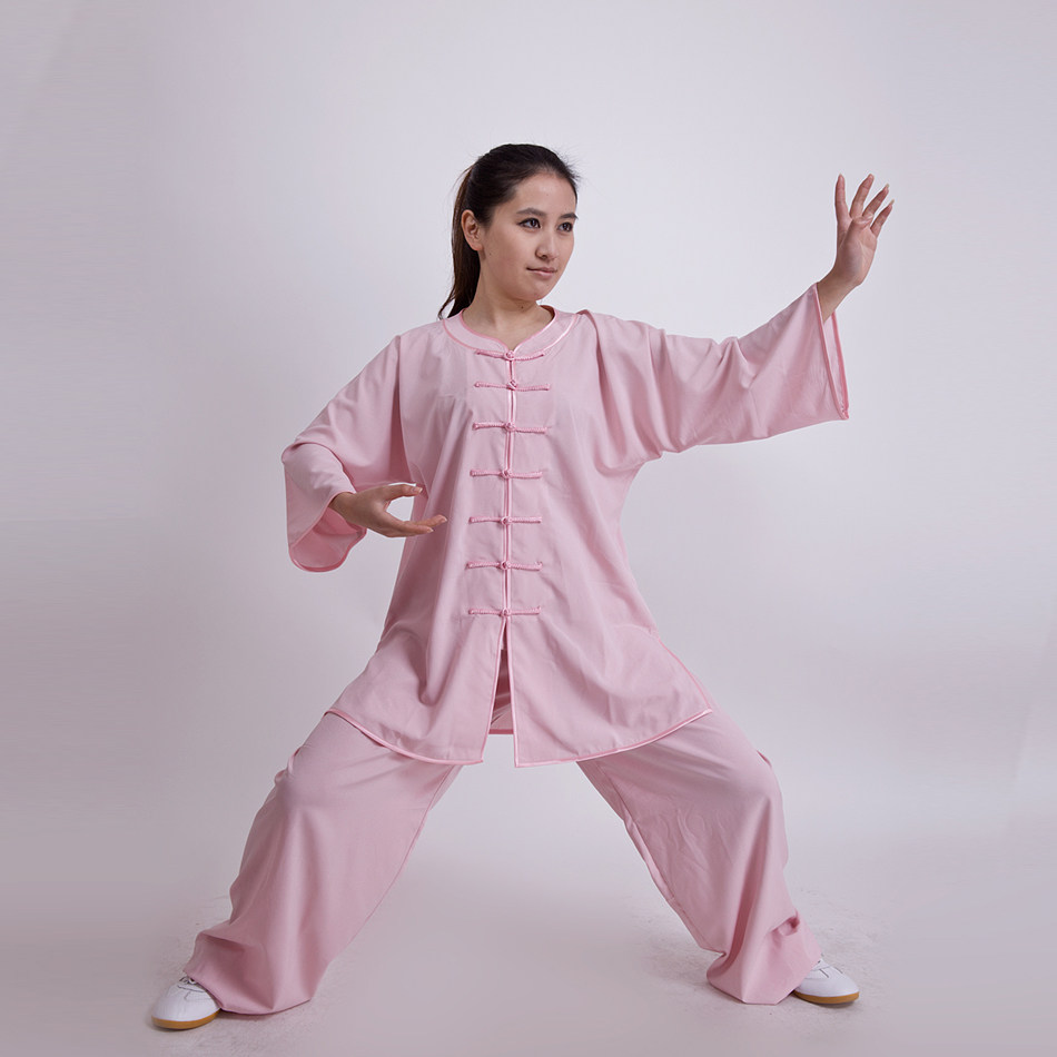 【清仓】东印象 夏季  弹力棉棉加丝 低领 短袖太极服晨练服 女士