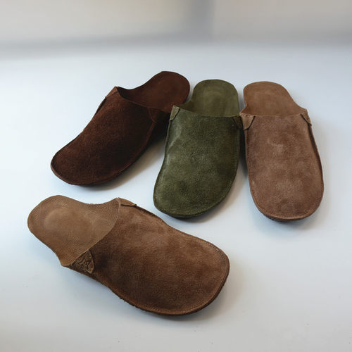 复古国风拖真皮一整块牛皮包头