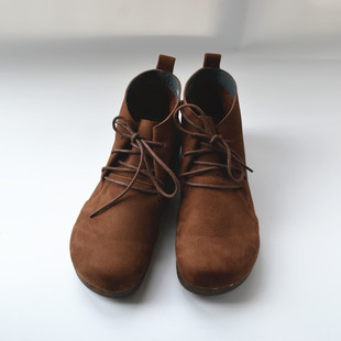 五号馆 男款 真皮磨砂复古文艺马丁靴系带单里休闲透气外贸短靴子