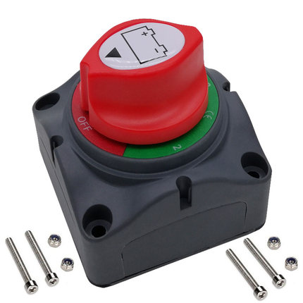 汽车双电瓶转换开关四档三脚大电流175A旋转断电房车改装隔离新品