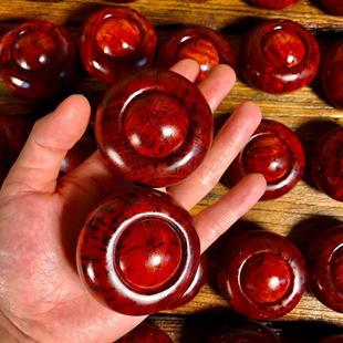 正宗小叶紫檀时来运转手把件一体式整木红木珠工艺品把玩手球