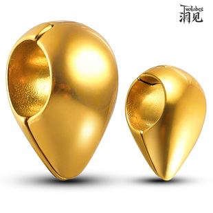 Twolobes洞见水滴拱珠耳重纹身师朋克穿孔人体钛钢耳饰耳洞扩大器