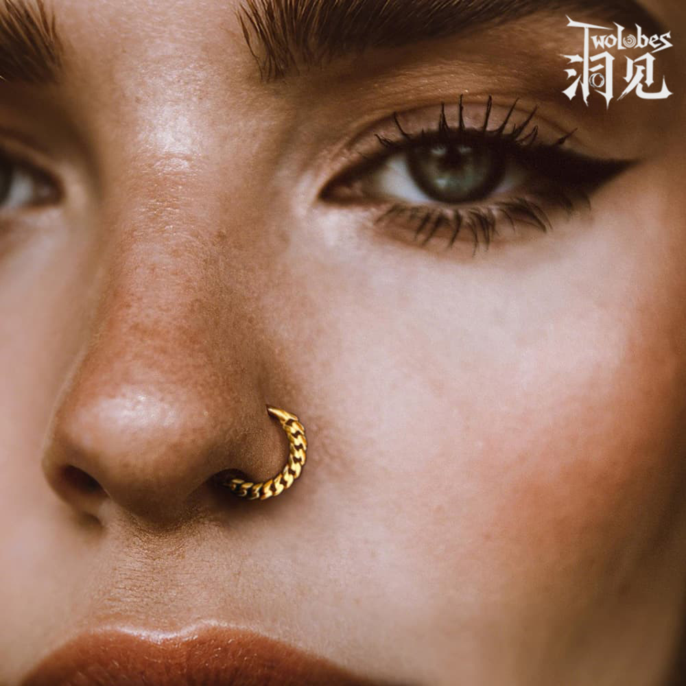 洞见镂空链条个性耳鼻环时尚女
