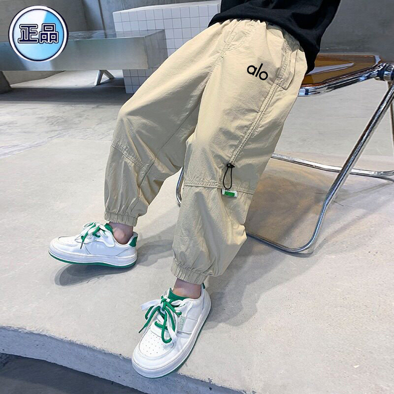 品牌正品男童裤子工装裤2026春装新款中大儿童时尚休闲运动防蚊裤