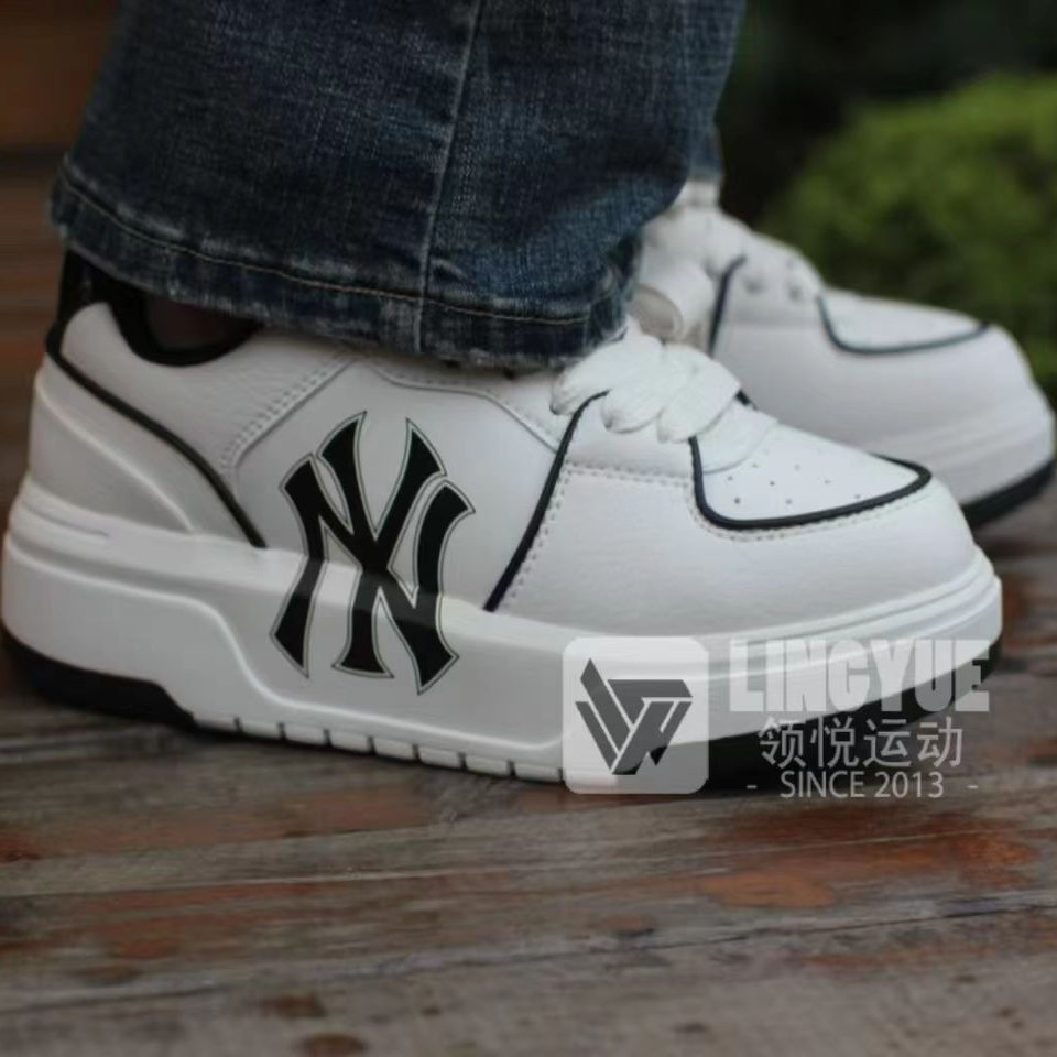 MLB25秋款男女情侣时尚百搭厚底增高运动休闲板鞋学长鞋3ASXCA12N