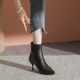 小码 短靴41—43 女靴子大码 女鞋 313233细跟单靴马丁靴尖头高跟鞋