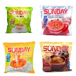 缅甸特产星期天咖啡奶茶sunday速溶原装袋装三合一750g 30小包