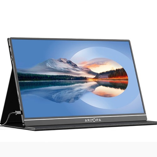 专用ARZOPA 阿卓帕15.6英寸便携式显示器屏幕膜钢化软膜 全屏覆盖肯特类纸防爆防刮水凝护眼磨砂防反光膜