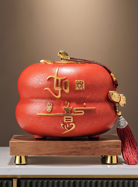 柿柿事事如意柿子摆件轻奢高档客厅玄关酒柜装饰乔迁新居开业礼物