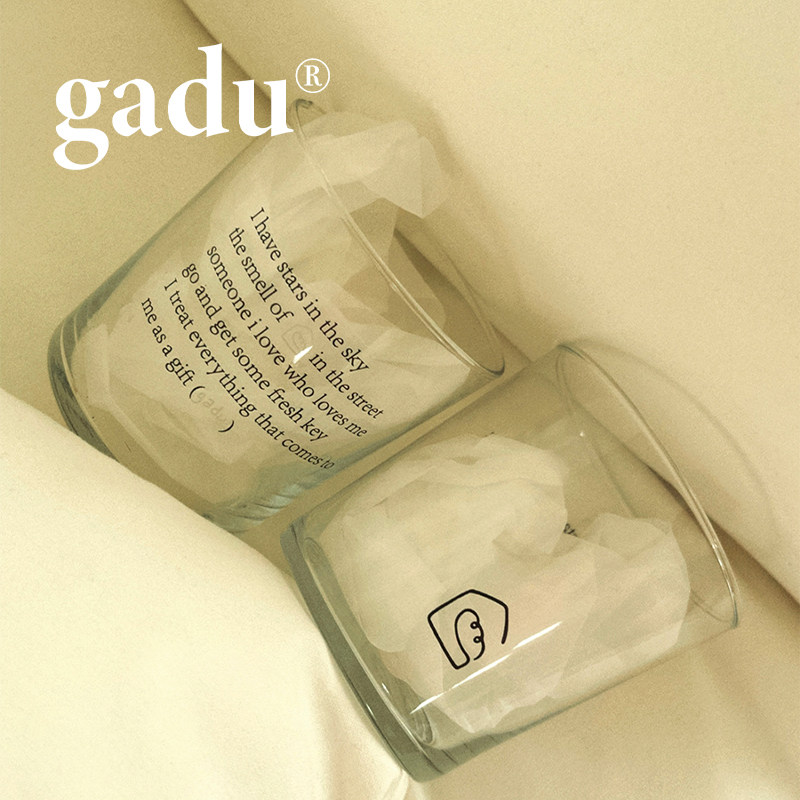 gadu联名款玻璃杯独立设计
