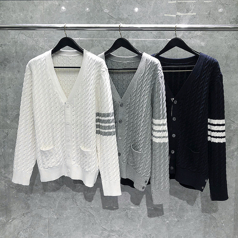 HS粗针加厚麻花开衫MY0214