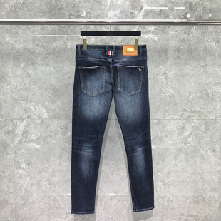 TB裤子男士牛仔裤宽松直筒潮流复古百搭洗水休闲裤潮牌长裤工装秋