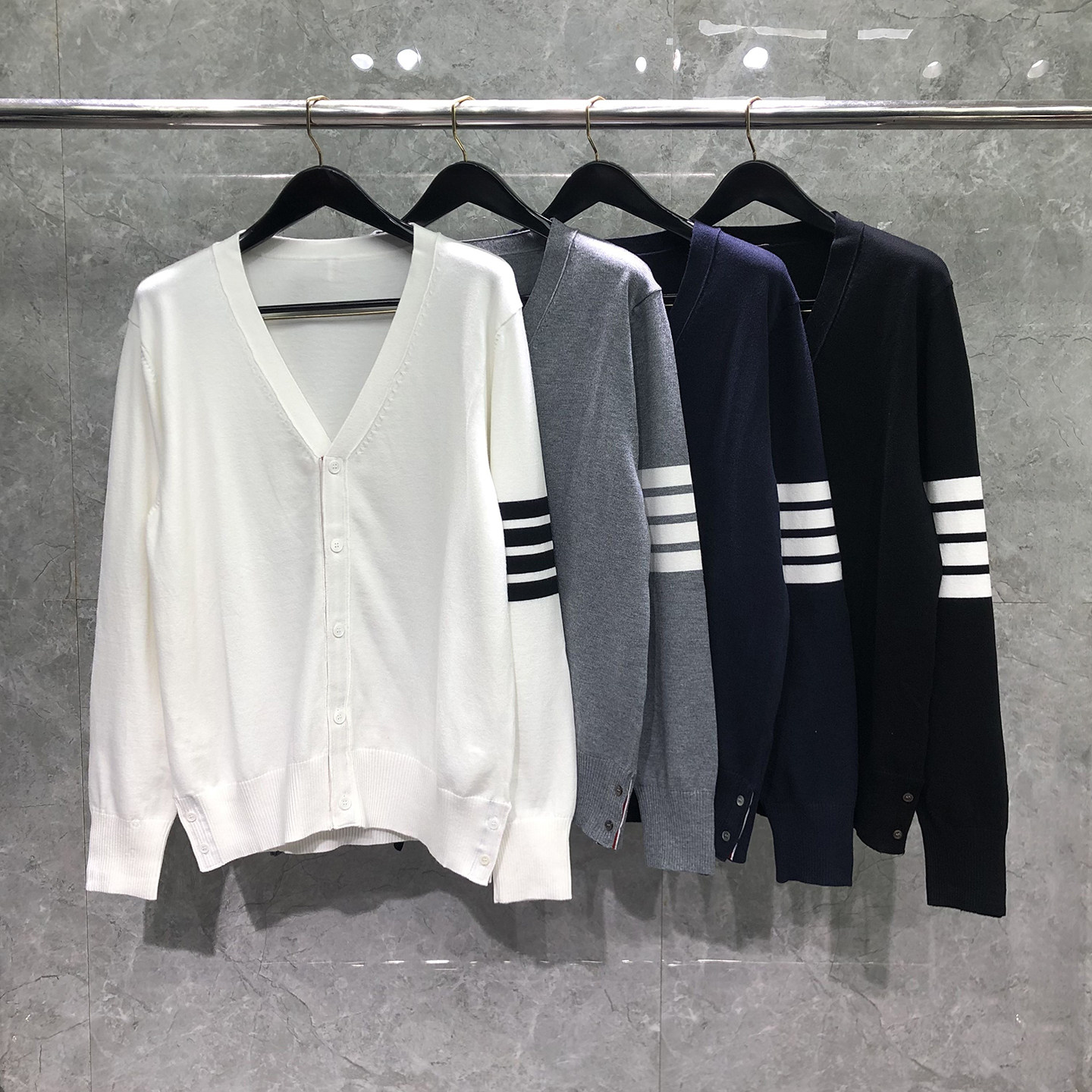 tb开衫针织衫外套男女情侣款毛衣