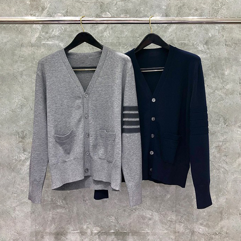 tb长袖毛衣男士外穿四道杠开衫