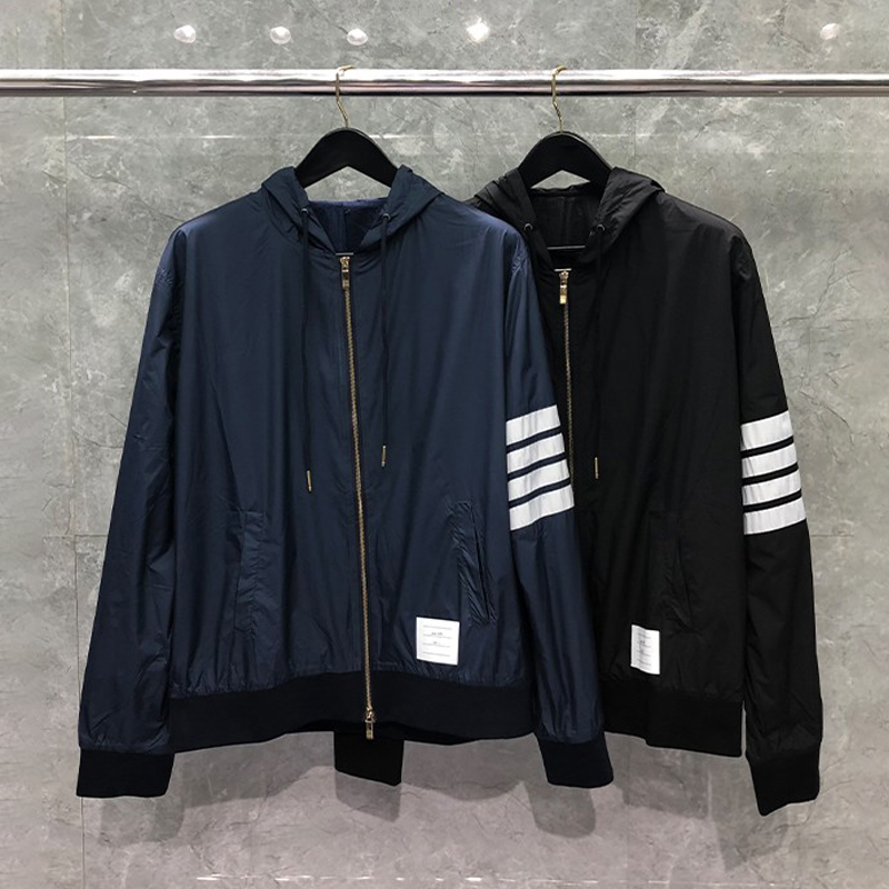 tb四条杠夹克男宽松风衣百搭帅气