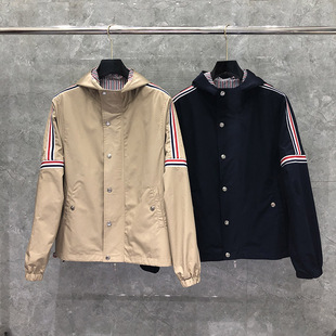 tb风衣外套男东莞品牌代工休闲潮流韩版 棉服夹克帅气潮 连帽冬季