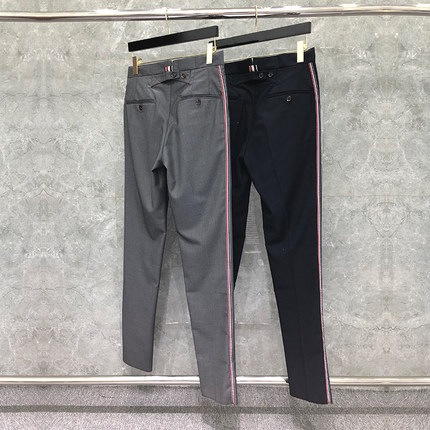TB西裤休闲裤男女款2026新款情侣九分裤小脚裤修身显瘦英伦西装裤