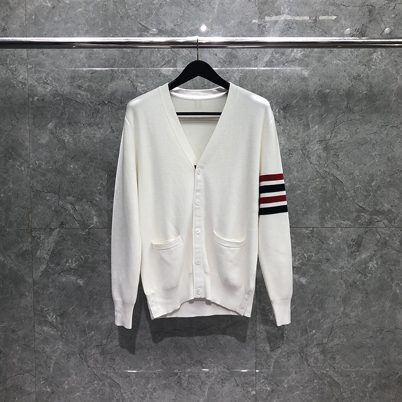 TB针织开衫v领外穿男女毛衣外套