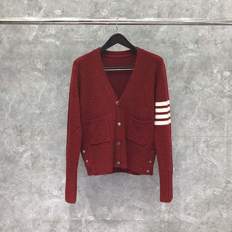 tb毛衣秋冬男女情侣款开衫短款