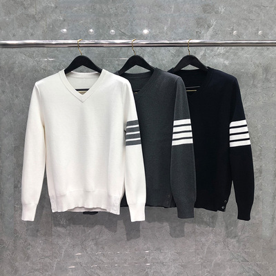 tb套头针织衫秋冬男女情侣款毛衣