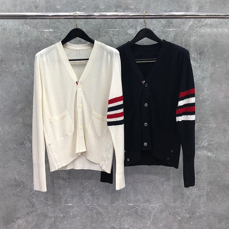 tb针织开衫2026秋季新款韩版潮流V领毛衫潮牌毛衣修身男外套上衣