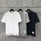 tb男短袖 体恤潮 后背印花前短后长潮牌半袖 t恤韩版 ins潮流休闲夏装