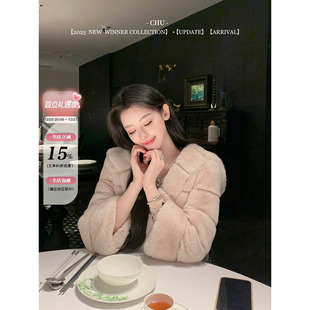 大帽子九分袖 CHU小初 型 奢侈小兔皮系列新版 baby兔