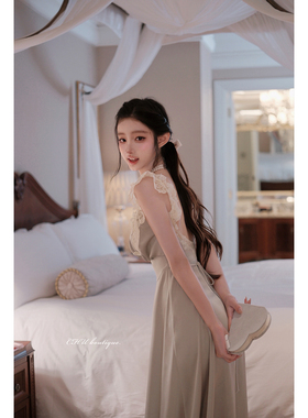 CHU小初/洛可可少女/精致法蕾 收腰显瘦 复古法式公主裙