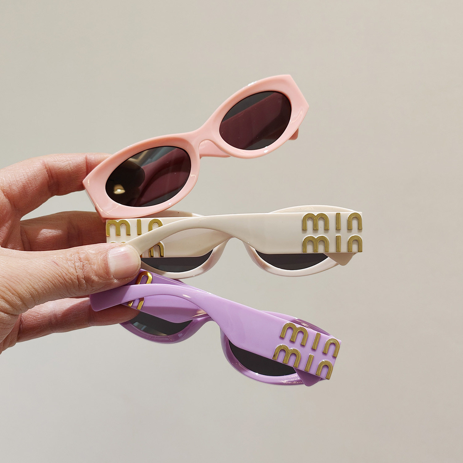 太阳镜儿童潮韩版窄框防紫外线字母墨镜男童个性ins装饰眼镜女孩