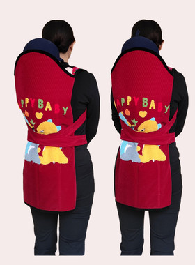 云南老式婴儿背带传统背带四川宝宝背巾外出背扇小孩背被背布后背