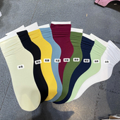 十三行widelia老板娘同款 袜子可长可短百搭显瘦天鹅绒堆堆小腿袜1