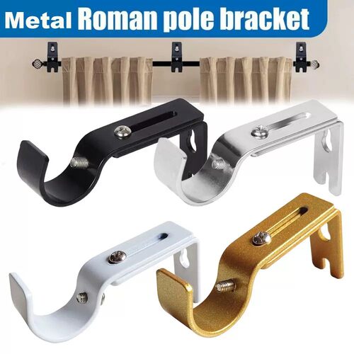 Metal Curtain Rod Brackets New Hanger for 1 Inch Rod Hardwar